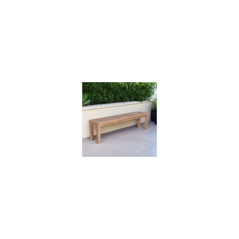 Banc en teck massif de jardin 158cm GARDEN