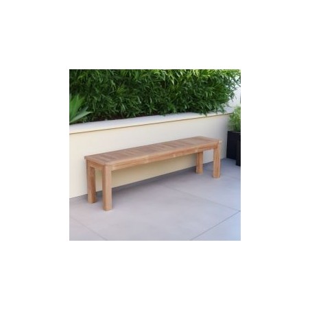 Banc en teck massif de jardin 158cm GARDEN