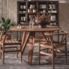 Grande table ronde en bois teck massif recyclé 130cm d-bodhi ARTISAN