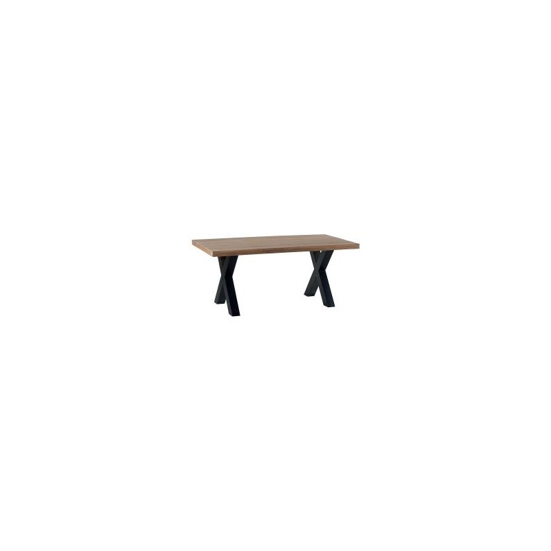 Table chêne massif pieds X 180cm Cleveland Casita CLETA180