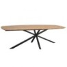 Table repas teck massif recyclé bords arrondis 200cm BAHIA Casita BAHTA 210