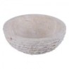 Vasque ronde à poser en marbre crème Ø40cm KC-M CREAM
