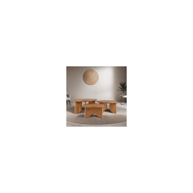 Tables basses gigogne en teck massif recyclé ACE d-bodhi