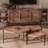 Set de 3 tables basses gigognes en teck et métal d-bodhi COCO