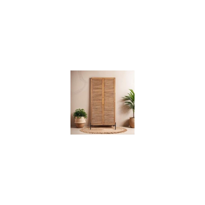 Armoire en teck recyclé et métal 100cm d-bodhi COCO 2 portes
