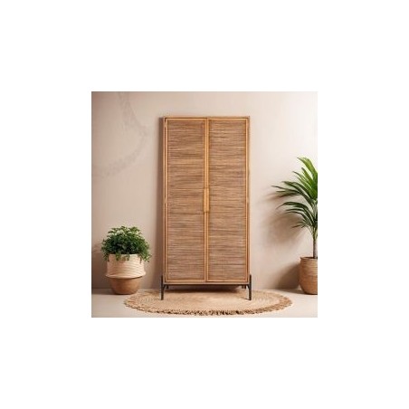 Armoire en teck recyclé et métal 100cm d-bodhi COCO 2 portes