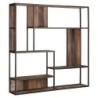 Grande étagère murale industrielle bois recyclé 120cm dbodhi TUAREG