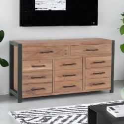Buffet chêne et métal 150cm Catane Casita