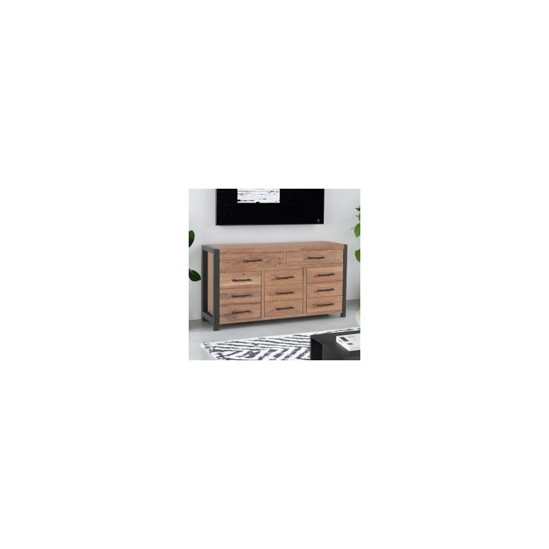 Buffet chêne et métal 150cm Catane Casita