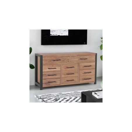 Buffet chêne et métal 150cm Catane Casita