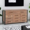 Buffet chêne et métal 150cm Catane Casita