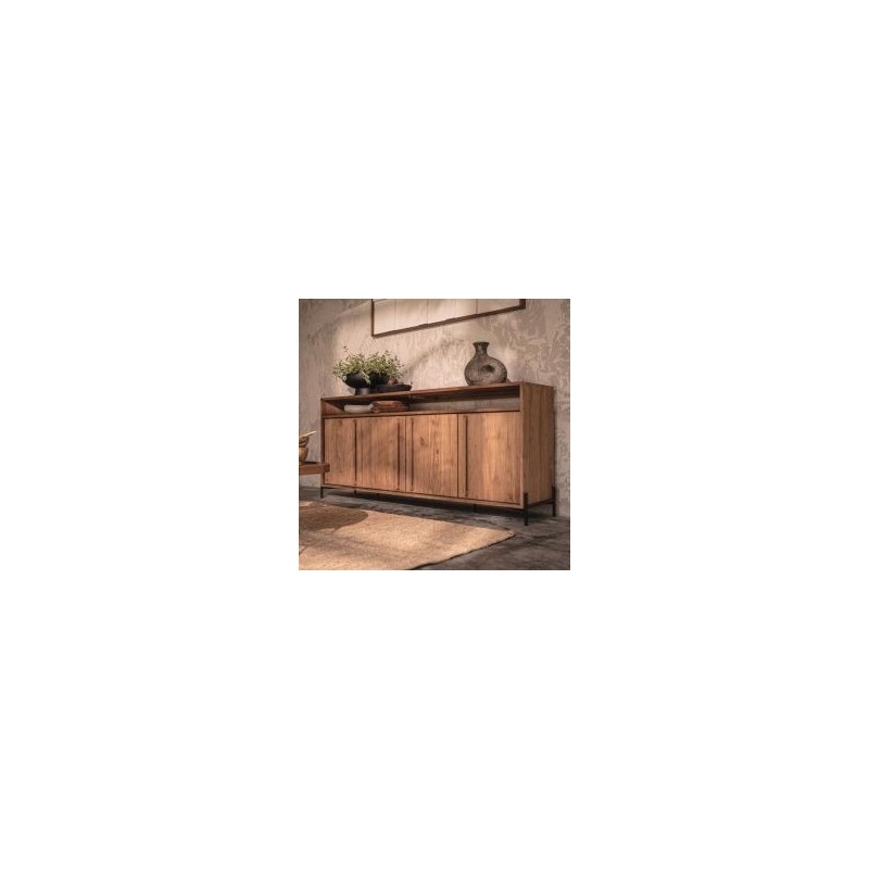 Buffet 4 portes teck massif recyclé 194cm d-bodhi OUTLINE