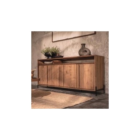 Buffet 4 portes teck massif recyclé 194cm d-bodhi OUTLINE