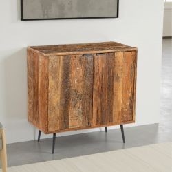Buffet en bois recyclé industriel MELISSA 90cm