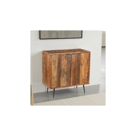 Buffet en bois recyclé industriel MELISSA 90cm