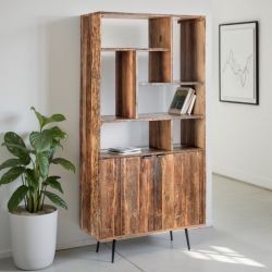 Etagère industrielle bois recyclé MELISSA 100cm