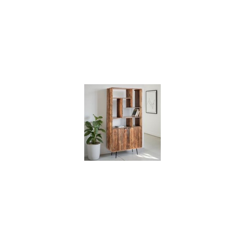 Etagère industrielle bois recyclé MELISSA 100cm