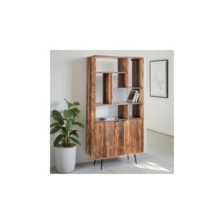 Etagère industrielle bois recyclé MELISSA 100cm