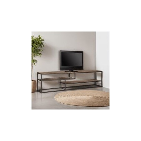 Meuble TV bois recyclé et métal dbodhi TUAREG 200cm
