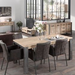 Table bois et métal 150cm Toronto Casita TOTA150