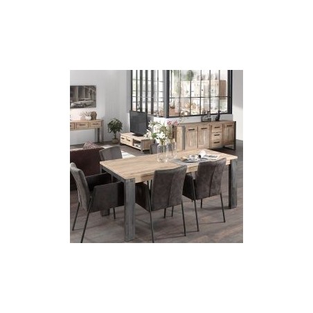 Table bois et métal 150cm Toronto Casita TOTA150
