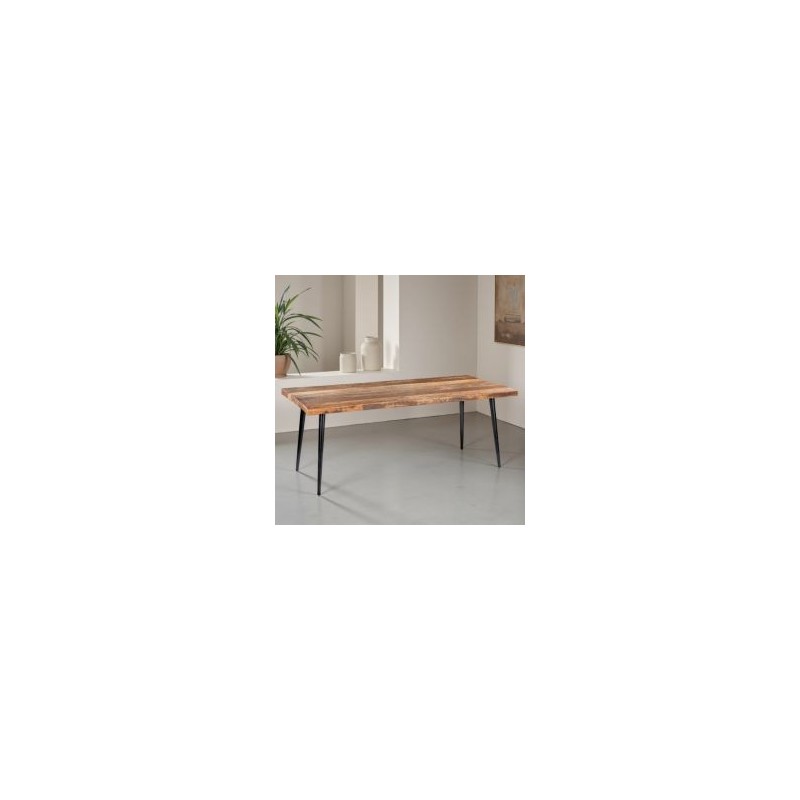 Table salle à manger industrielle bois recyclé MELISSA 200cm