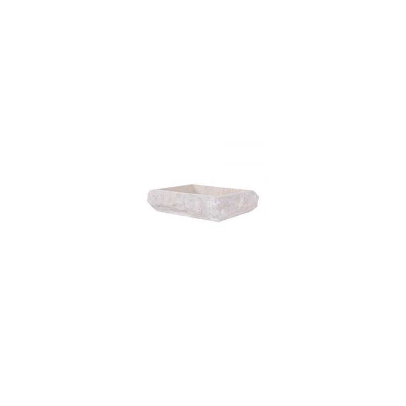 Vasque à poser rectangulaire en marbre crème 50cm RK-FM CREAM