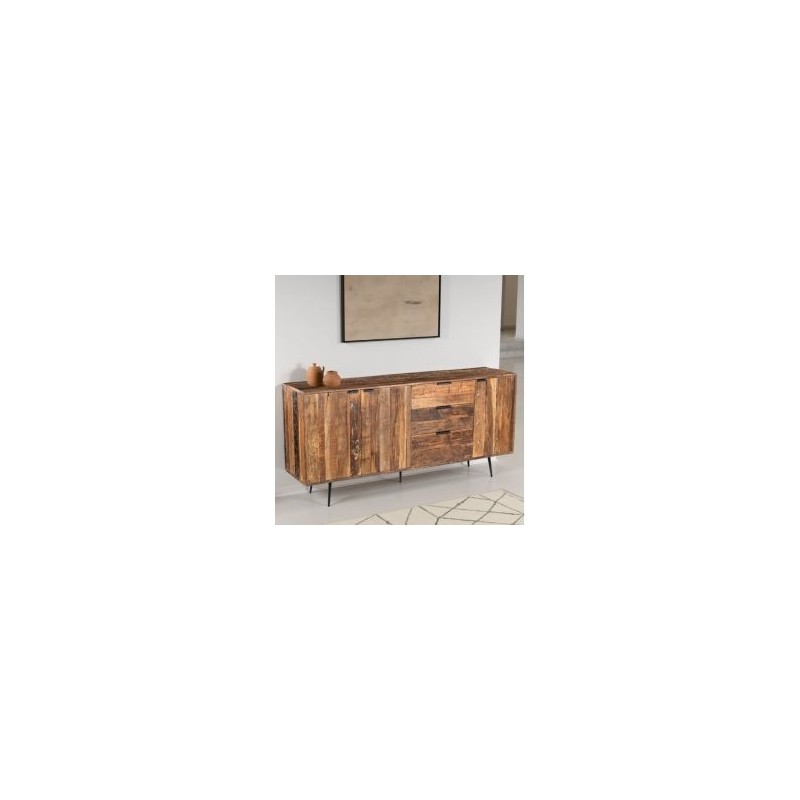 Buffet industriel en bois recyclé MELISSA 193cm