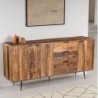 Buffet industriel en bois recyclé MELISSA 193cm