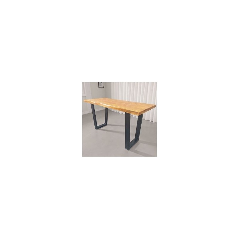 Mange-debout industriel teck recyclé 190cm LASIA Casita