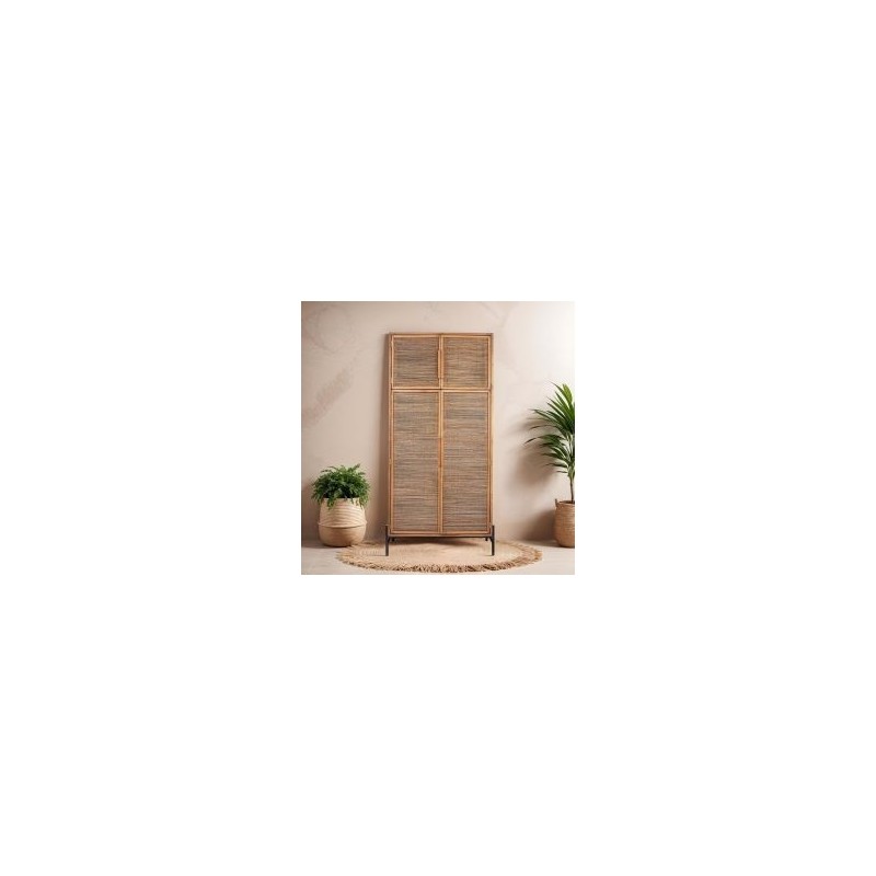 Armoire en teck recyclé et métal 100cm d-bodhi COCO 4 portes